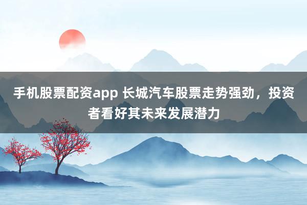 手机股票配资app 长城汽车股票走势强劲，投资者看好其未来发展潜力