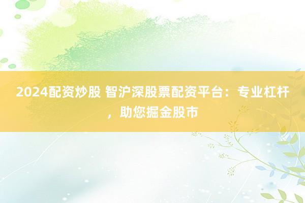 2024配资炒股 智沪深股票配资平台：专业杠杆，助您掘金股市