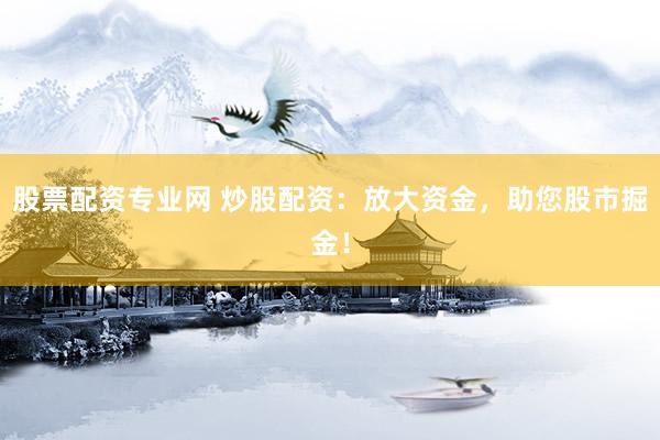 股票配资专业网 炒股配资:放大资金,助您股市掘金!
